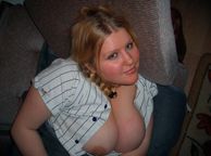 Plumper Showing Her Titties - plumper girl with large breast