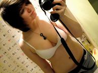Sweet Young Chubby Woman Self Shot - clothed bbw dark hair university girl