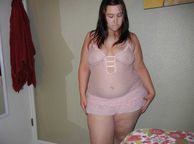 Young Plumper Wearing Lingerie - clothed thick lady